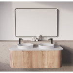 Bergen Solid Timber Flute Wall-hung Vanity 1200mm Cabinet Only Bergen Solid Timber Flute Wall-hung Vanity 1200mm Cabinet Only