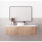 Bergen Solid Timber Flute Wall-hung Vanity 1500mm Cabinet Only Bergen Solid Timber Flute Wall-hung Vanity 1500mm Cabinet Only