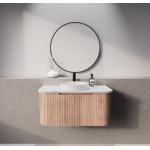 Bergen Solid Timber Flute Wall-hung Vanity 900mm Cabinet Only Bergen Solid Timber Flute Wall-hung Vanity 900mm Cabinet Only
