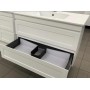 Haw-600 Matte White MDF Wall Hung Vanity Cabinet Only