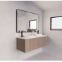 Vienna American oak fluted wall hung vanity 1200 Cabinet Only Vienna American oak fluted wall hung vanity 1200 Cabinet Only