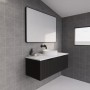 Vienna Matte Black fluted wall hung vanity 1200 Cabinet Only Vienna Matte Black fluted wall hung vanity 1200 Cabinet Only