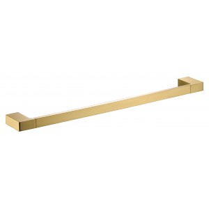 Ceram Brushed Gold Single Towel Rail 600mm