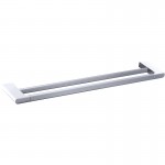 Cora Gloss White & Chrome 600 Double Towel Rail