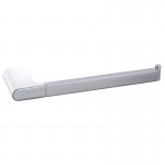 Cora Gloss White & Chrome Towel Bar