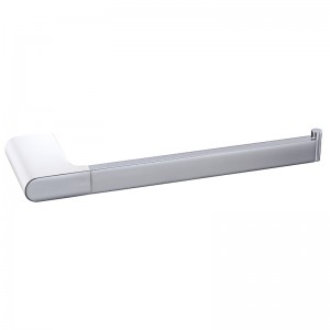 Cora Gloss White & Chrome Towel Bar