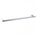 Eden Gloss White & Chrome 600 Single Towel Rail