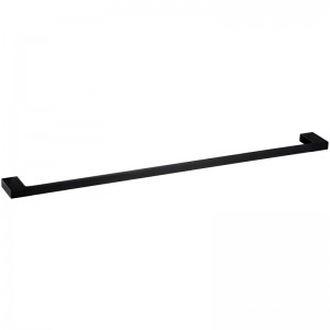 Eden Matte Black 600 Single Towel Rail