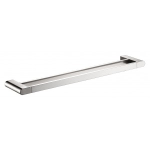 Flores Brushed Nickel Double Towel Rail 600mm