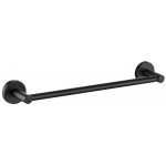 Otus Matte Black Single Towel Rail 350mm