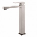 Ikon Ceram Brushed Nickel High Basin Mixer