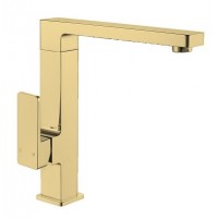 Premium Square Brushed Gold Sink Mixer