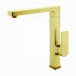 Flores Brushed Gold Sink Mixer Flores Brushed Gold Sink Mixer