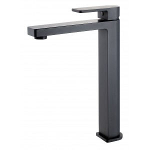 Flores Matte Black High Basin Mixer