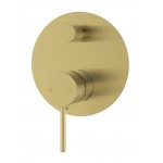 Ikon Hali Brushed Gold Wall Mixer With Diverter HYB88-501BG