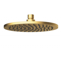 Round Brushed Gold Shower Head