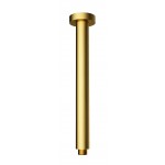Cora Round Brushed Gold Vertical Shower Arm 300mm