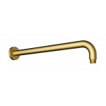 Cora Round Brushed Gold Horizontal Shower Arm 400mm