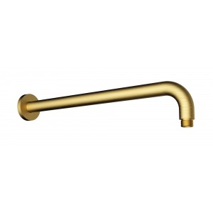 Cora Round Brushed Gold Horizontal Shower Arm 400mm