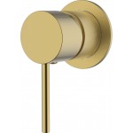 Ikon Hali Brushed Gold Wall Mixer With 60mm Cover Plate