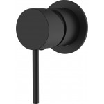 Ikon Hali Matte Black Wall Mixer With 60mm Cover Plate