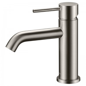 Ikon Hali Brushed Nickel Lead Free Basin Mixer