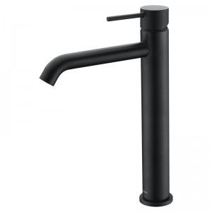 Ikon Hali Matte Black Lead Free Tall Basin Mixer