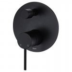 Ikon Hali Matte Black Wall Mixer With Diverter HYB88-501MB