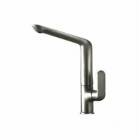 Premium Round Brushed Nickel Sink Mixer