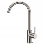 Ikon Hali Brushed Nickel Lead Free Sink Mixer