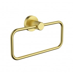 Linie Brushed Gold Towel Ring