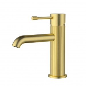 Ikon Linie Brushed Gold Basin Mixer