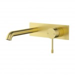 Ikon Linie Brushed Gold Wall Basin Mixer Or Bath Mixer 220 Ikon Linie Brushed Gold Wall Basin Mixer Or Bath Mixer 220