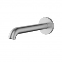 Premium Brushed Nickel Round Wall Mount Bath Spout