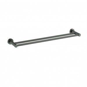 Linie Gun Metal Double Towel Rail 800 mm