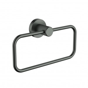 Linie Gun Metal Towel Ring