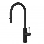 Ikon Linie Matte Black Pull-Out Sink Mixer