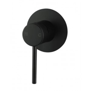Otus Matte Black Slimline SS Wall Mixer