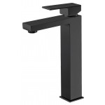 Rosa Matte Black Square High Basin Mixer