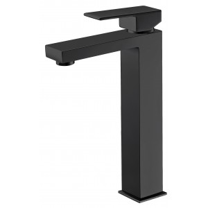 Rosa Matte Black Square High Basin Mixer