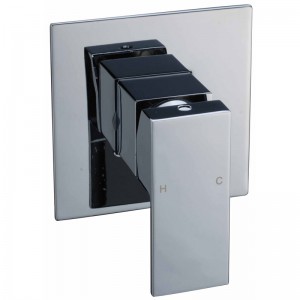 Rosa Chrome Square Wall Mixer