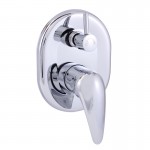 Ruby Chrome Wall Mixer With Diverter