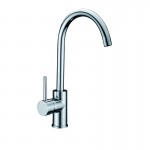 Otus Chrome Pin Handle Gooseneck Lead Free Sink Mixer