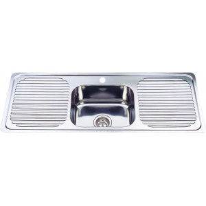 Cora Single Bowl Double Drainer Sink 1180*430