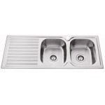 Eden Double Bowl Single Drainer Sink 1180 Eden Double Bowl Single Drainer Sink 1180
