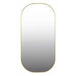 Cora Oval Brushed Gold Framed Mirror 500*1000*35