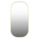 Cora Oval Brushed Gold Framed Mirror 500*1000*35 Cora Oval Brushed Gold Framed Mirror 500*1000*35