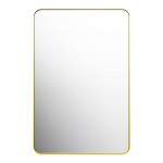 Eden Rectangle Brushed Gold Framed Mirror 600*900*35