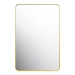Eden Rectangle Brushed Gold Framed Mirror 600*900*35 Eden Rectangle Brushed Gold Framed Mirror 600*900*35