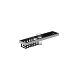Empire Shower Shelf 550mm Gloss Black & Chrome Empire Shower Shelf 550mm Gloss Black & Chrome